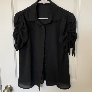 Black Sheer Blouse